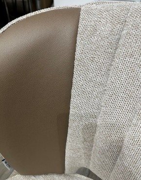 Стул HERMES WZ2042-02 светло-бежевый фактурный велюр/ HK017-31 серо-коричневый PU, М-City в Можге - mozhga.mebel24.online | фото 2