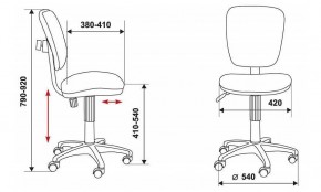 Стул компьютерный Бюрократ CH-204NX/26-28 черный в Можге - mozhga.mebel24.online | фото