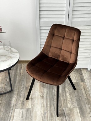 Стул ONION G062-10 шоколадный, велюр/ черный каркас М-City в Можге - mozhga.mebel24.online | фото 2