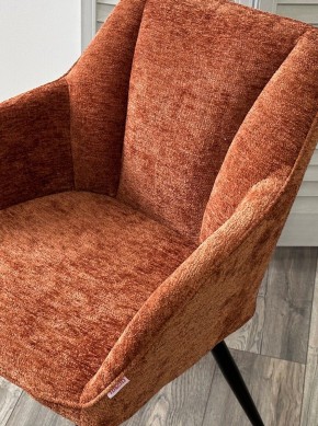 Стул REFLET 3018-09 терракотовый, шенилл / черный каркас, ®DISAUR в Можге - mozhga.mebel24.online | фото 4