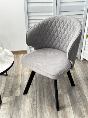 Стул SKAT 360 град. поворот. B22 Серый, велюр / черный каркас, М-City в Можге - mozhga.mebel24.online | фото 3