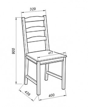Стул Вествик, массив сосны, цвет белый в Можге - mozhga.mebel24.online | фото 3
