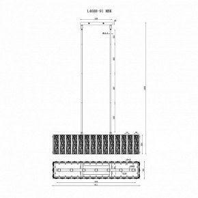 Светильник на штанге iLamp Panorama L4688-91 MBK в Можге - mozhga.mebel24.online | фото 2