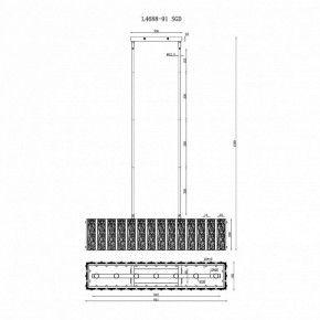 Светильник на штанге iLamp Panorama L4688-91 SGD в Можге - mozhga.mebel24.online | фото 2