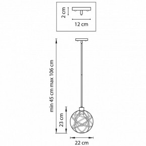 Светильник на штанге Lightstar Gabbia 732417 в Можге - mozhga.mebel24.online | фото 2