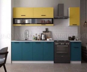 ТЕХНО Кухонный гарнитур 2,0 м Компоновка №2 в Можге - mozhga.mebel24.online | фото 3