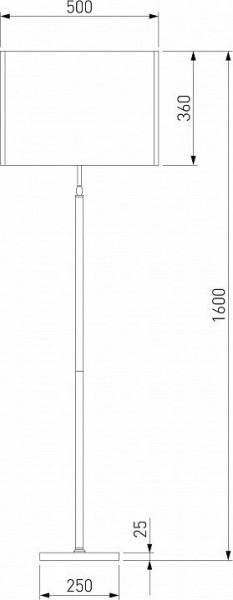 Торшер Eurosvet Notturno 01163/1 черный в Можге - mozhga.mebel24.online | фото 2