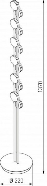 Торшер Eurosvet Tapioca 90332/12 черный в Можге - mozhga.mebel24.online | фото 4