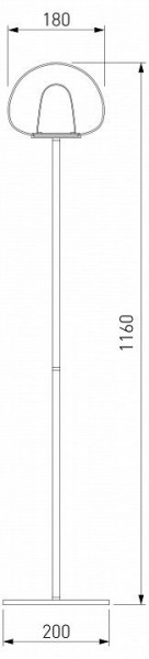 Торшер Eurosvet Twice 90327/1 черный в Можге - mozhga.mebel24.online | фото