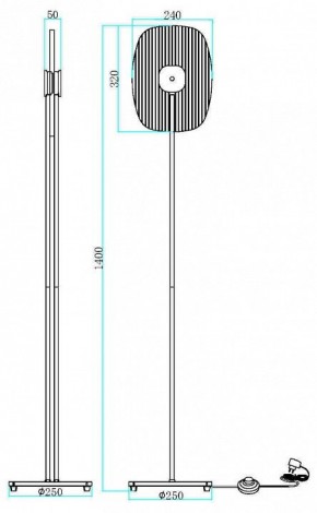 Торшер Maytoni Eclipse MOD152FL-L1BK в Можге - mozhga.mebel24.online | фото 2