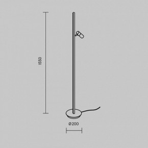 Торшер Maytoni Thin MOD395FL-L28BS3K в Можге - mozhga.mebel24.online | фото 4