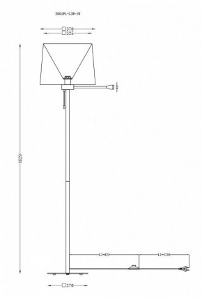 Торшер с подсветкой Maytoni Farel Z001FL-L3W-1W в Можге - mozhga.mebel24.online | фото 3