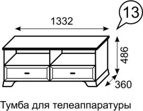 Тумба для телеаппаратуры Венеция 13 бодега в Можге - mozhga.mebel24.online | фото 2