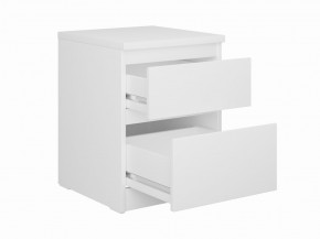Тумба КАСТОР малая с двумя ящиками, цвет белый в Можге - mozhga.mebel24.online | фото 2