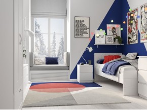 Тумба КАСТОР малая с двумя ящиками, цвет белый в Можге - mozhga.mebel24.online | фото 3
