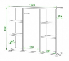 Тумба комбинированная Домино ПУ-60-2 в Можге - mozhga.mebel24.online | фото 2