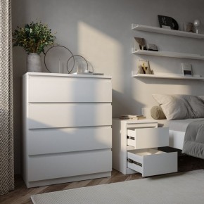 Тумба МАЛЬТА с двумя выдвижными ящиками, цвет белый в Можге - mozhga.mebel24.online | фото 4