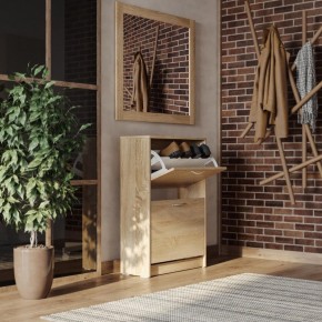 Тумба ОРИОН с двумя полками для обуви, цвет Дуб Сонома в Можге - mozhga.mebel24.online | фото 4