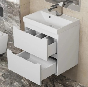 Тумба под раковину Uperwood Tanos 50 см, подвесная, белая матовая в Можге - mozhga.mebel24.online | фото 3