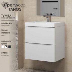 Тумба под раковину Uperwood Tanos 80 см, подвесная, белая матовая в Можге - mozhga.mebel24.online | фото 5