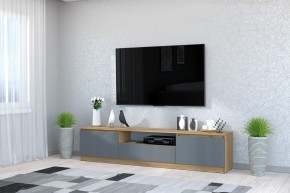 Тумба под ТВ "Хилтон" (Крафт золотой/Графит) в Можге - mozhga.mebel24.online | фото