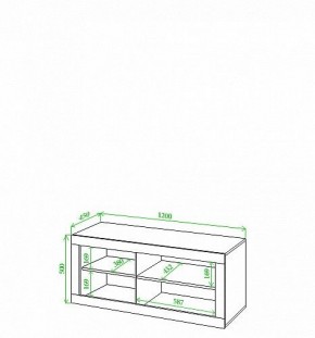 Тумба под ТВ Toivo Кон120 в Можге - mozhga.mebel24.online | фото 2