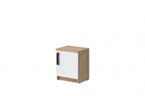 Тумба прикроватная Эконом (Дуб крафт золотой/Белый текстурный) в Можге - mozhga.mebel24.online | фото 1