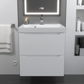 Тумба с раковиной Uperwood Tanos 50 см, подвесная, белая матовая в Можге - mozhga.mebel24.online | фото 10