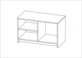 Тумба СИРИУС двухдверная низкая, цвет белый в Можге - mozhga.mebel24.online | фото 3