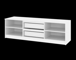 Тумба ТВ большая Парус (Белый/Графит) в Можге - mozhga.mebel24.online | фото 5