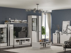 МАГНОЛИЯ Тумба ТВ (Белый глянец/Белый) в Можге - mozhga.mebel24.online | фото 3