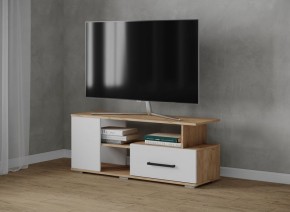 Тумба ТВ Парус-4 Дуб крафт золотой/Белый в Можге - mozhga.mebel24.online | фото