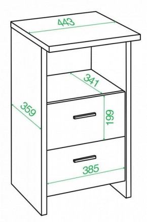 Тумбочка Домино Лайт ТЯЛ в Можге - mozhga.mebel24.online | фото 3