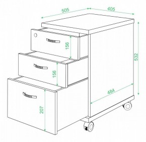 Тумбочка Домино нельсон ТС-2 в Можге - mozhga.mebel24.online | фото 2