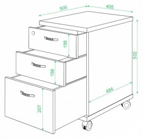 Тумбочка Домино ТС-2 в Можге - mozhga.mebel24.online | фото 2