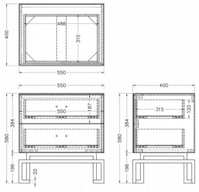 Тумбочка KFG085-NI в Можге - mozhga.mebel24.online | фото 5