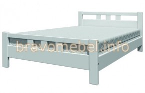 ВЕРОНИКА-2 Кровать из массива 1200 (Белый античный) в Можге - mozhga.mebel24.online | фото