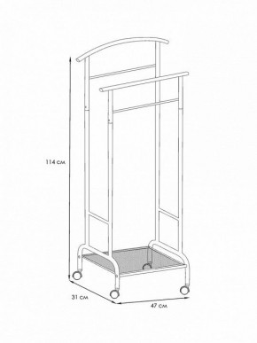 Вешалка для костюма Римини 2М в Можге - mozhga.mebel24.online | фото 4
