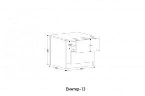 ВИНТЕР - 13 Тумба прикроватная в Можге - mozhga.mebel24.online | фото 2
