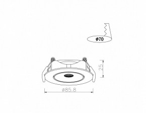 Встраиваемый светильник Arte Lamp Kaus A4761PL-1WH в Можге - mozhga.mebel24.online | фото 3