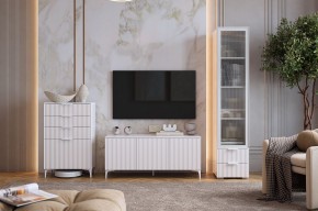 ЗЕФИР Гостиная К1 (белое дерево/белый муар) в Можге - mozhga.mebel24.online | фото