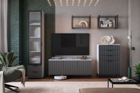 ЗЕФИР Гостиная К2 (белое дерево/черный муар) в Можге - mozhga.mebel24.online | фото