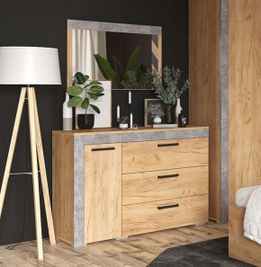 Зеркало Адель дуб крафт золотой/ателье светлое в Можге - mozhga.mebel24.online | фото 2