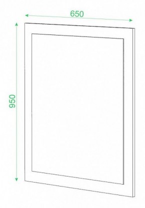 Зеркало настенное Домино в Можге - mozhga.mebel24.online | фото 2