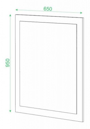 Зеркало настенное Домино в Можге - mozhga.mebel24.online | фото 2